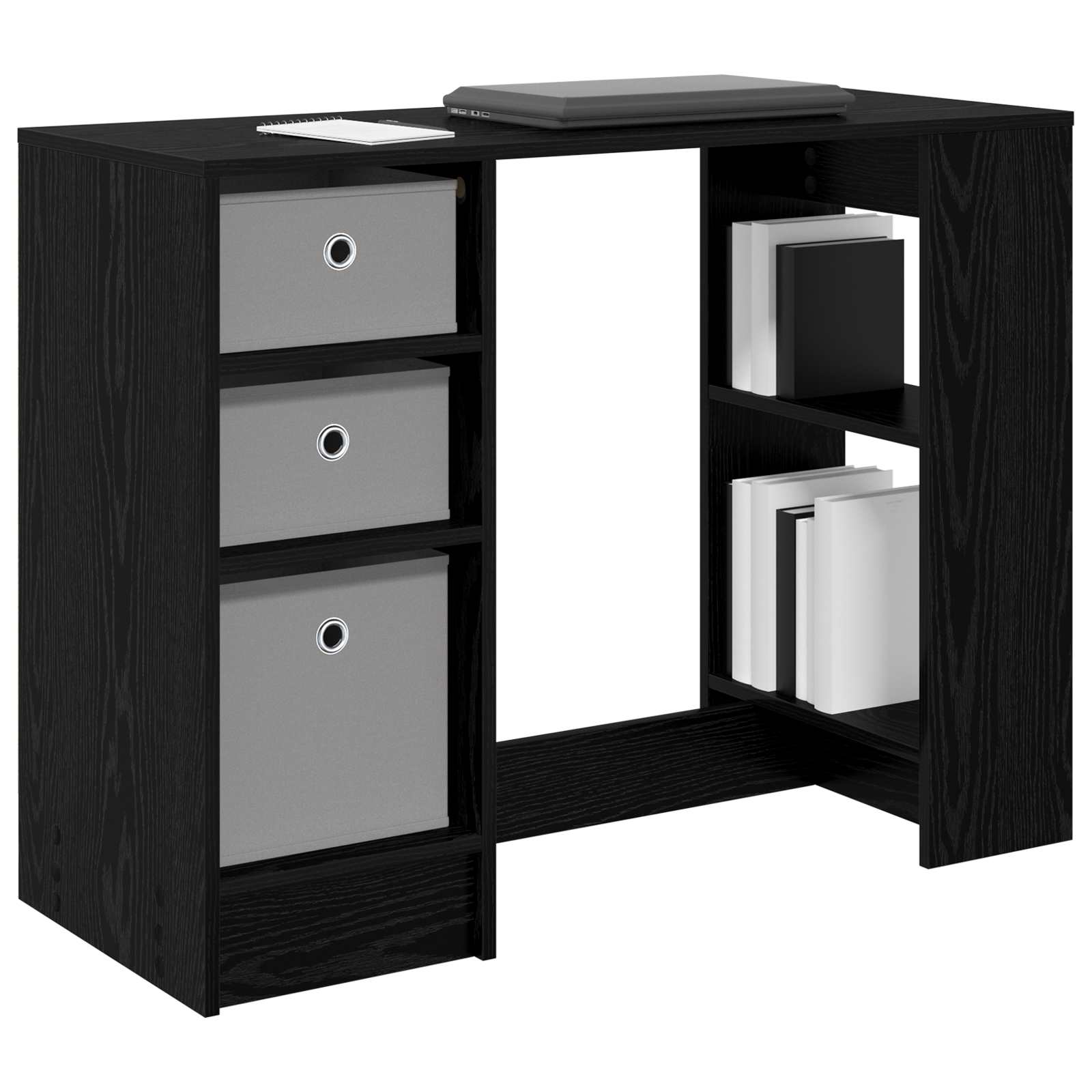 Schreibtisch mit Schubladen Weiß 100 x 40 x 75 cm Holzwerkstoff