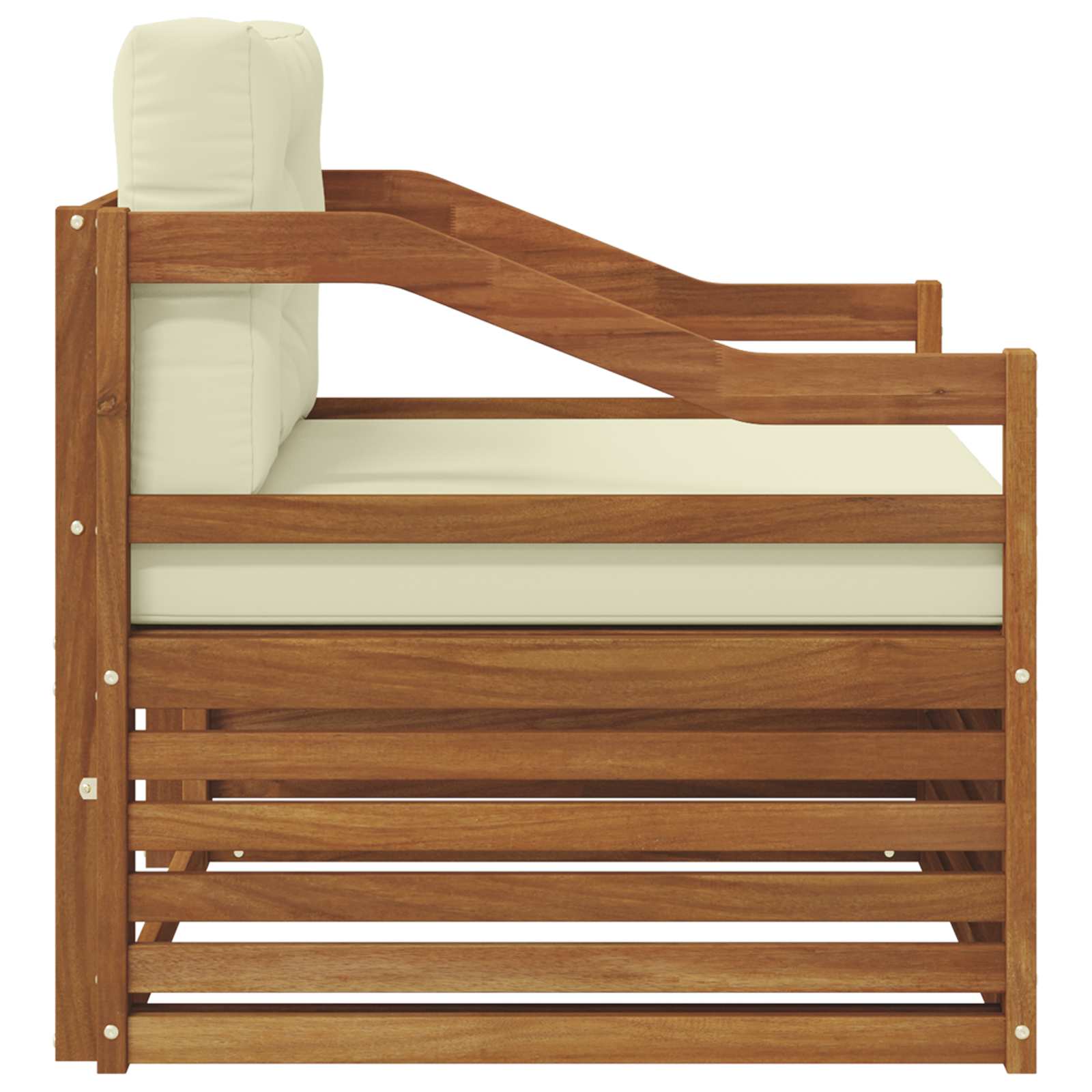 2 Stück Outdoor-Sofa Natur