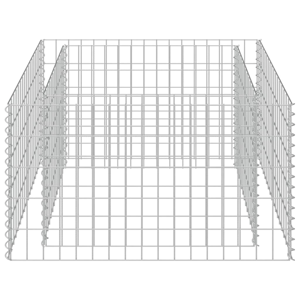 Gabionen-Hochbeet Verzinkter Stahl 450×90×100 cm