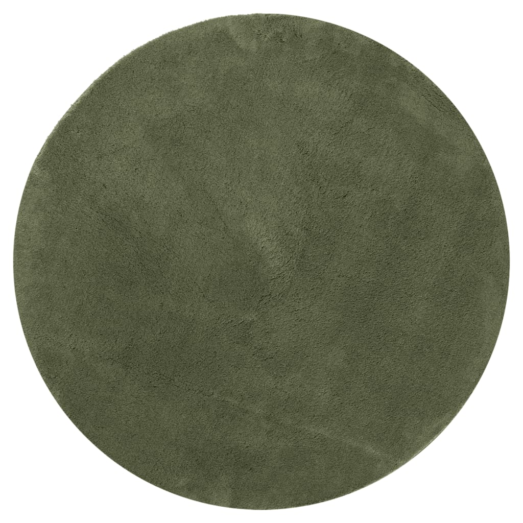 Teppich HUARTE Kurzflor Weich und Waschbar Anthrazit 60x110 cm