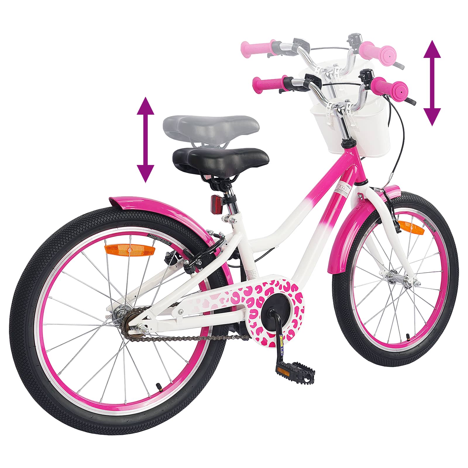 Kinderfahrrad Mit Stützrädern 12 Zoll für 2-4 Jahre alt Rosa