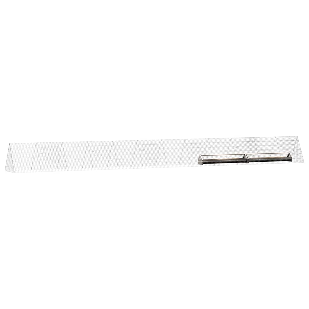 Hühnerkäfig Silber 110 x 55 x 55 cm Verzinkter Stahl