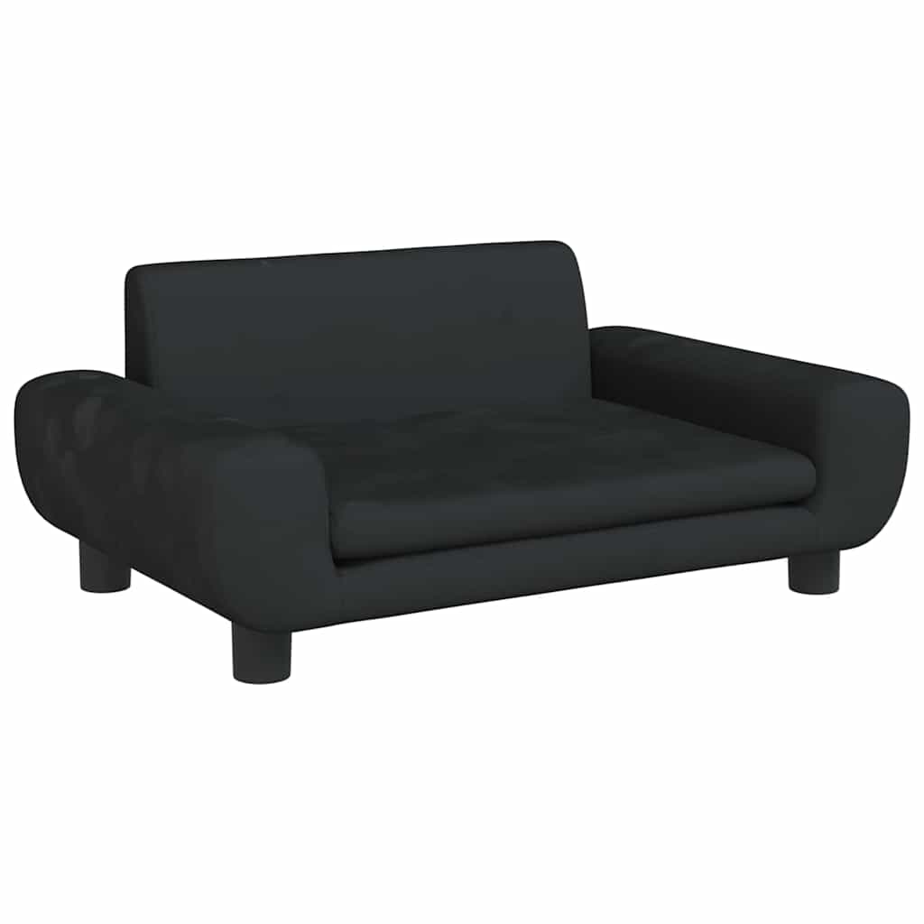 Hundebett Blau 100x54x33 cm Samt