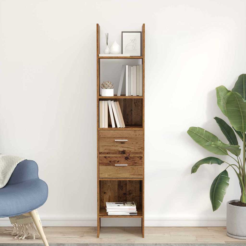 Bücherregal Weiß 40x35x180 cm Holzwerkstoff