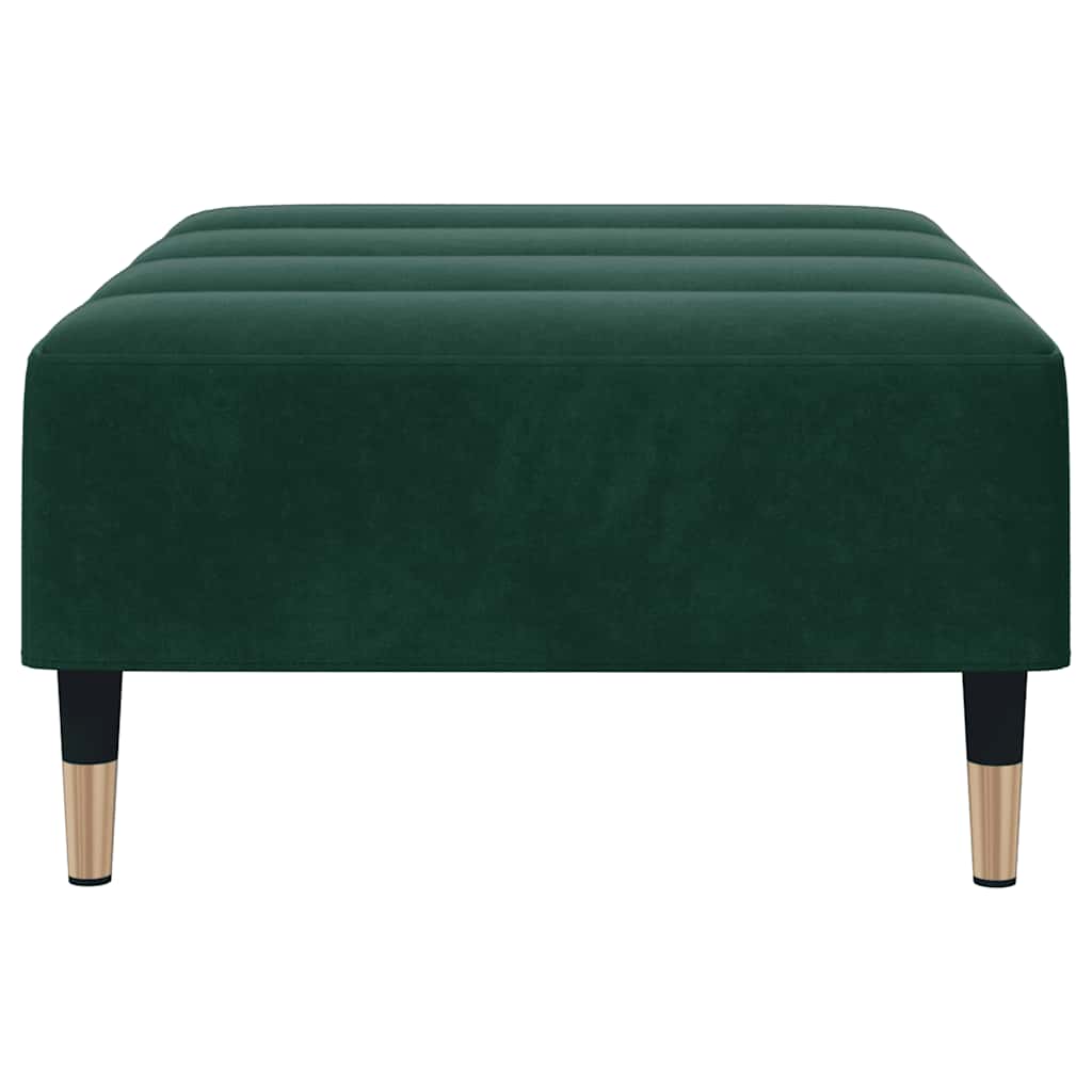 Fußhocker Hellgrau 77x55x31 cm Samt