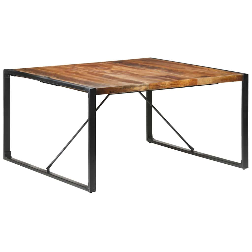 Esstisch 140x140x75 cm Raues Mangoholz