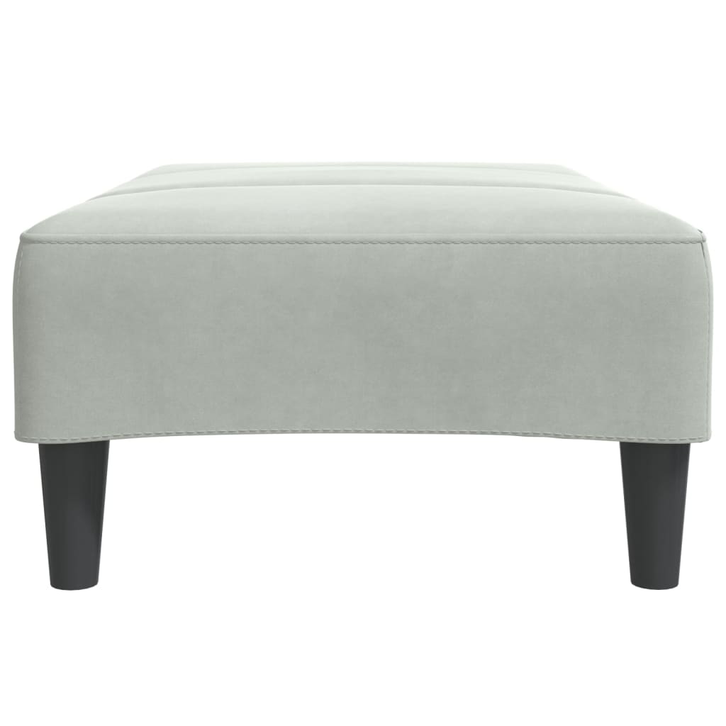 Fußhocker Blau 77x55x31 cm Samt