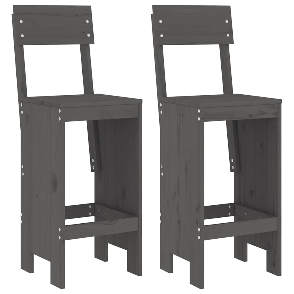 Barhocker 2 Stk. 40x42x120 cm Massivholz Kiefer