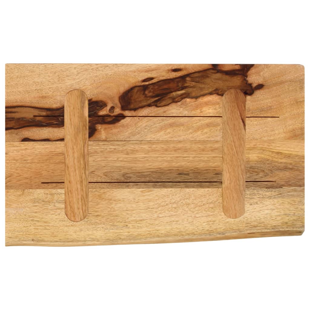 Wandregal 40x20x2,5 cm Rechteckig Massivholz Akazie Baumkante