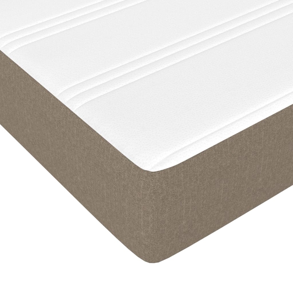 Taschenfederkernmatratze Mittel Hellgrau 80x200x20 cm Stoff