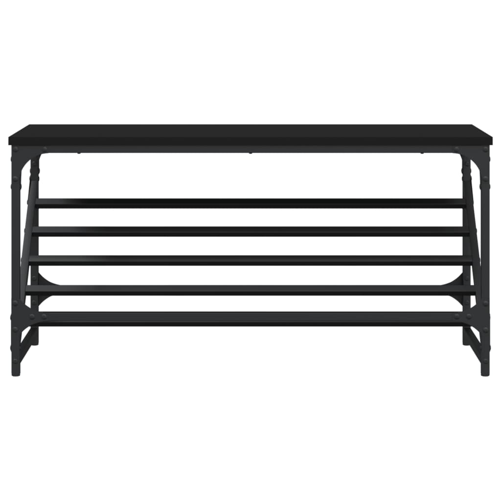 Schuhregal Schwarz 60x30x45 cm Holzwerkstoff