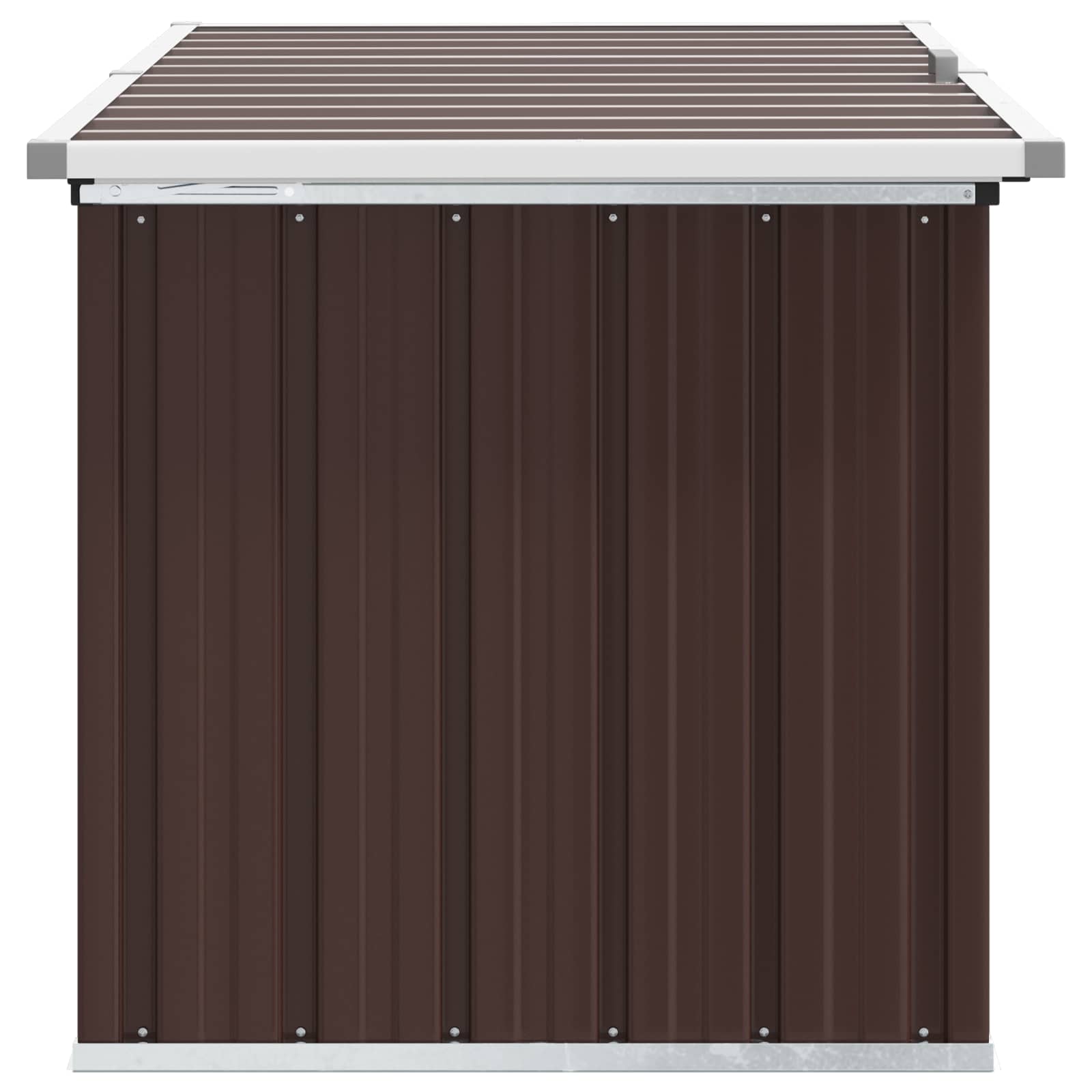 Außenlagerbox Holz 109 x 67 x 65 cm Verzinkter Stahl