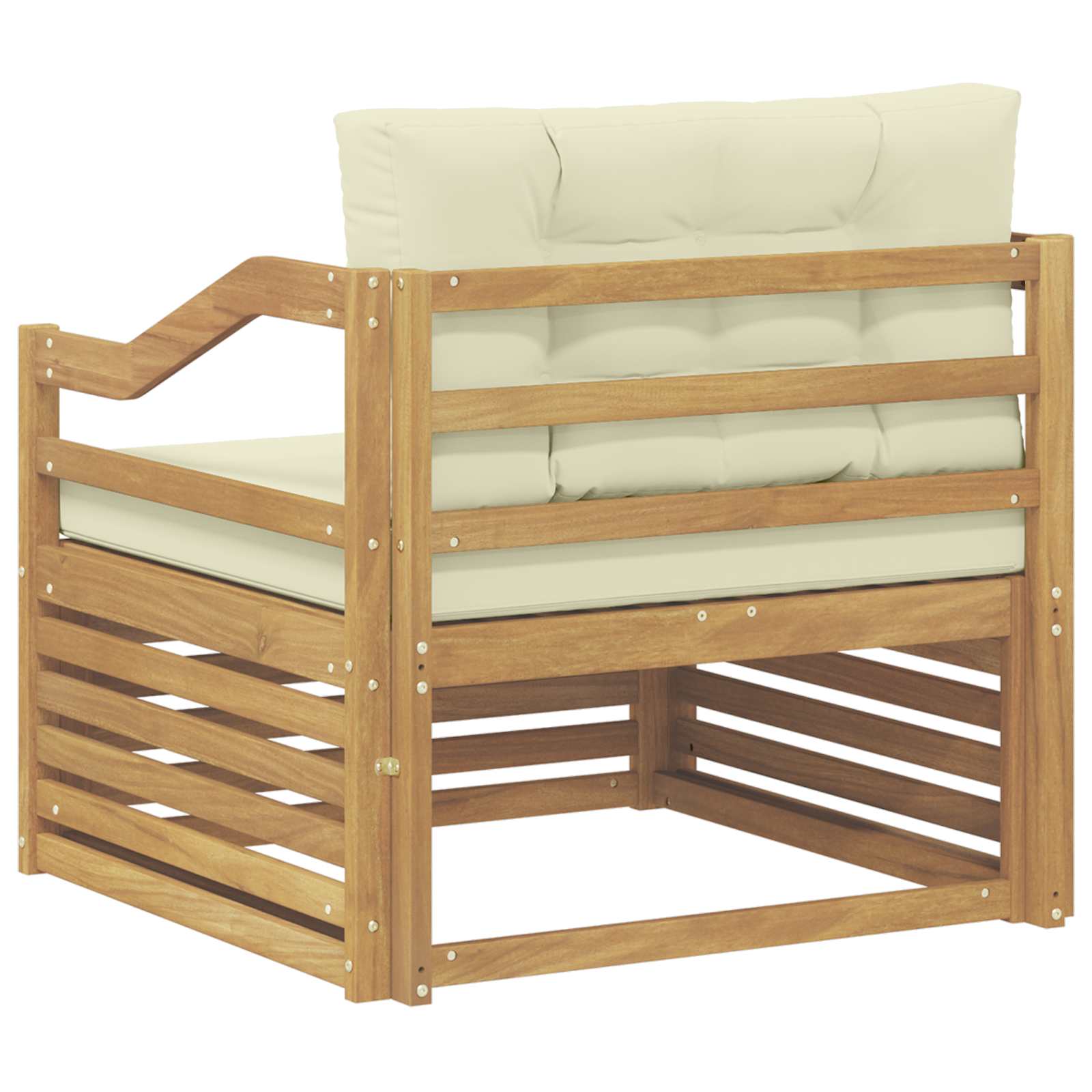 2 Stück Outdoor-Sofa Natur