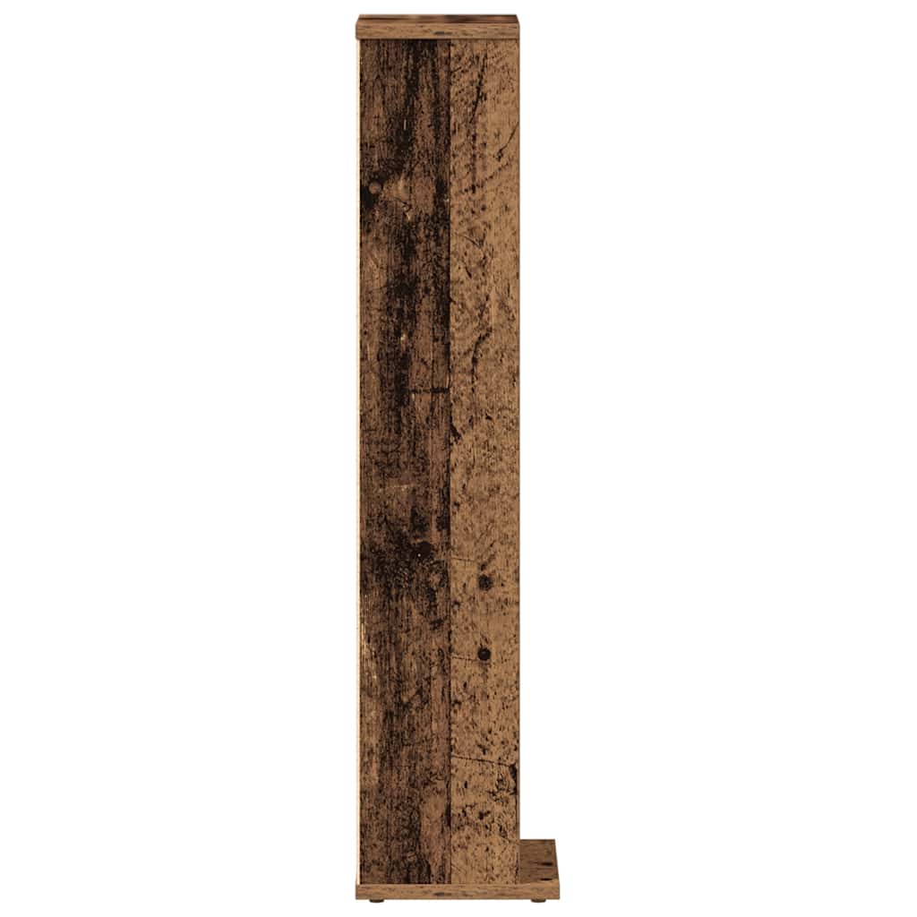 CD-Schrank Weiß 21x20x88 cm Holzwerkstoff