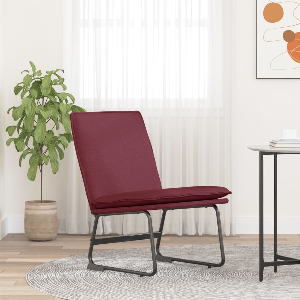 Loungesessel Hellgrau 52x75x76 cm Stoff