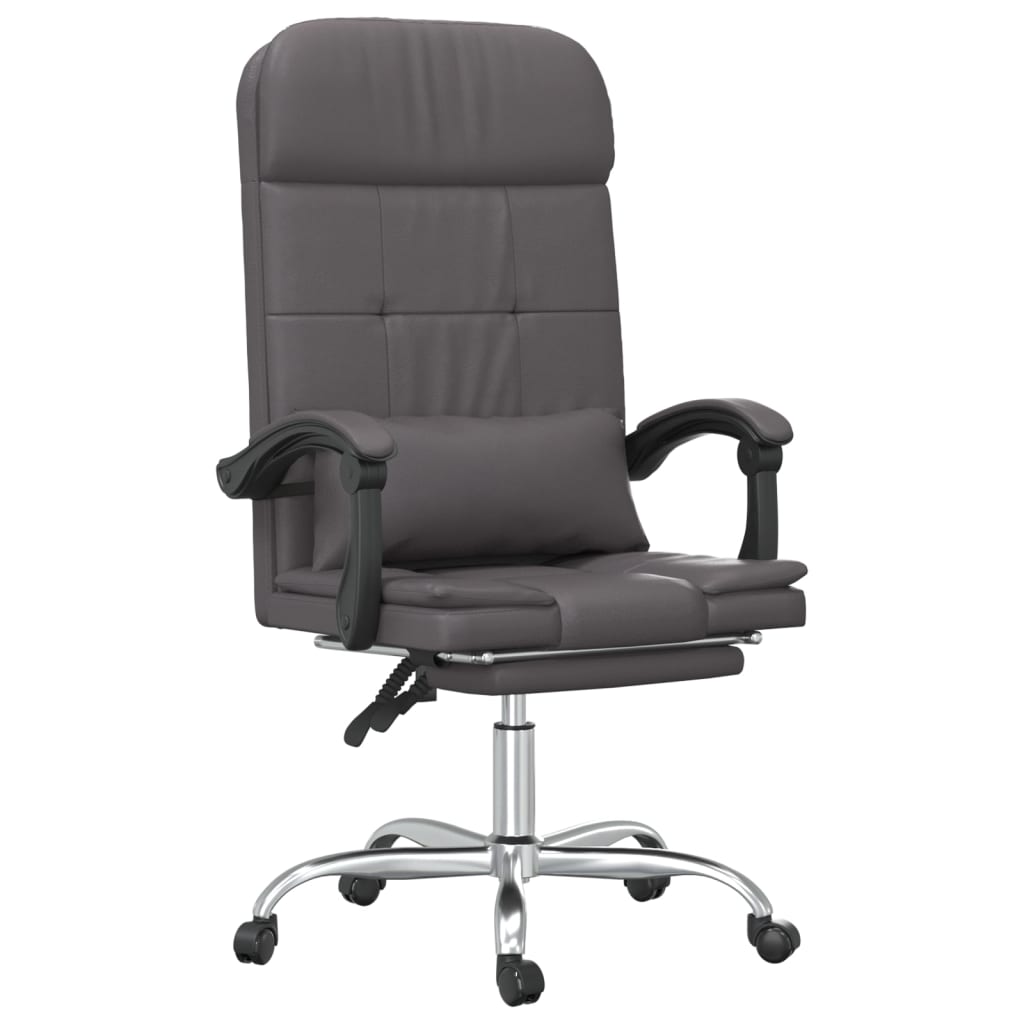 Bürostuhl mit Massagefunktion Schwarz Kunstleder