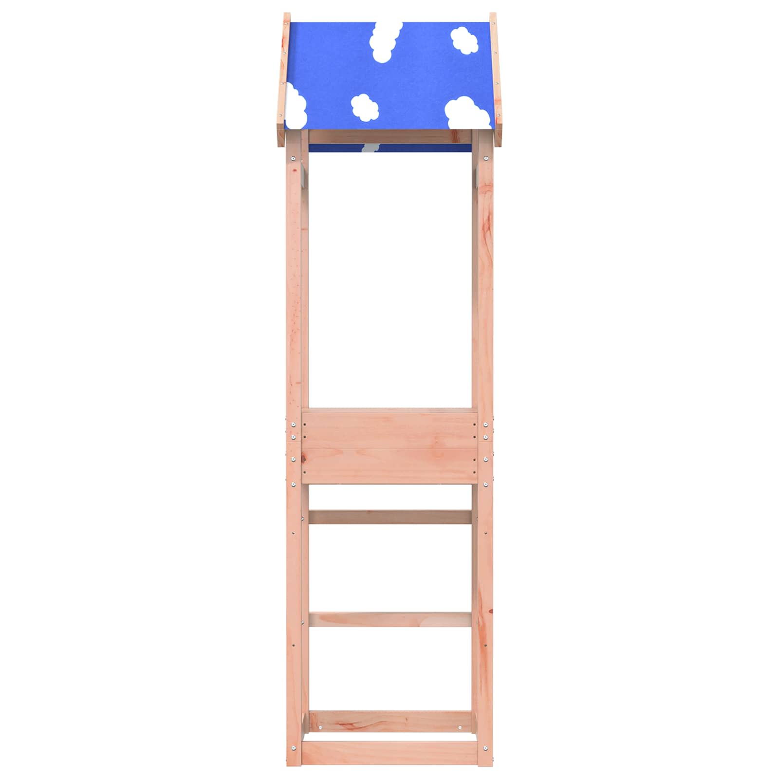 Spielturm Braun 52,5 x 46,5 x 195 cm Massives Kiefernholz