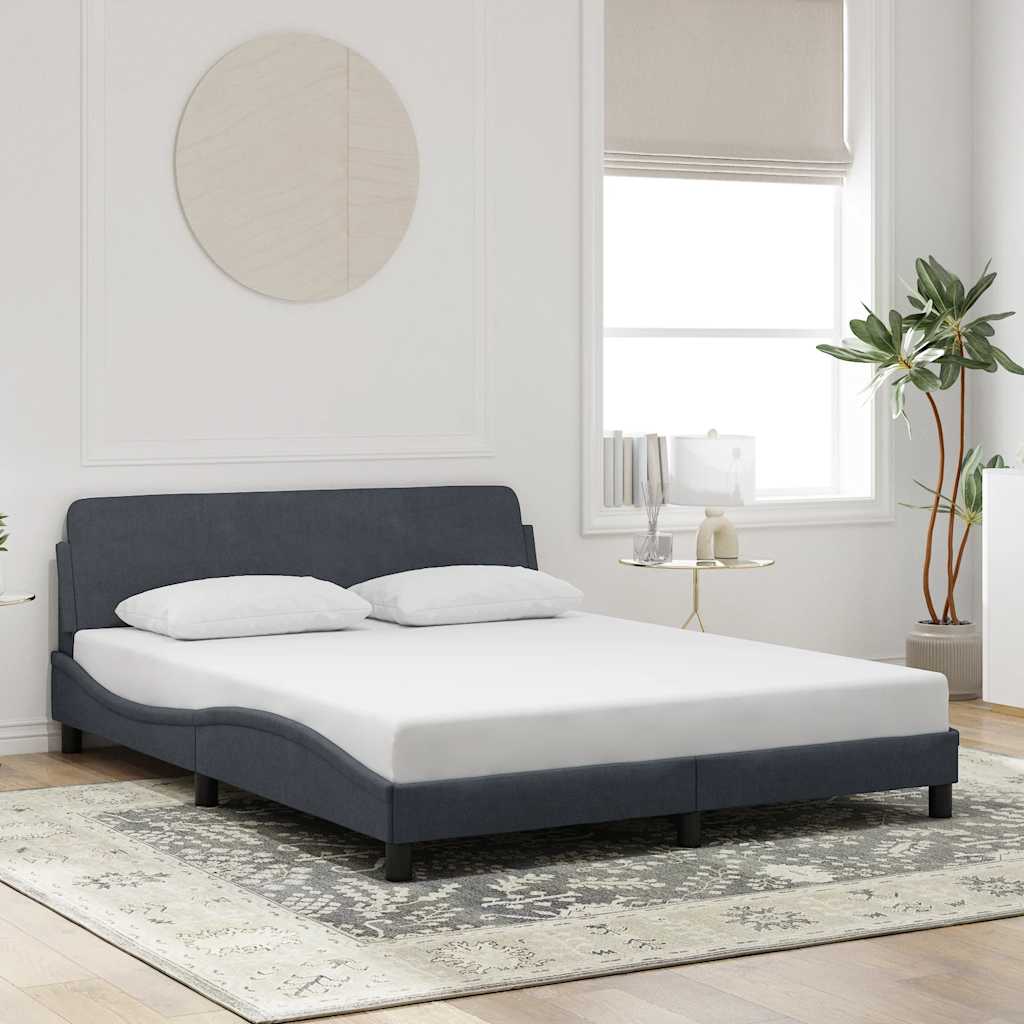 Bettgestell "Dover" Hellgrau 80x200 cm Samt