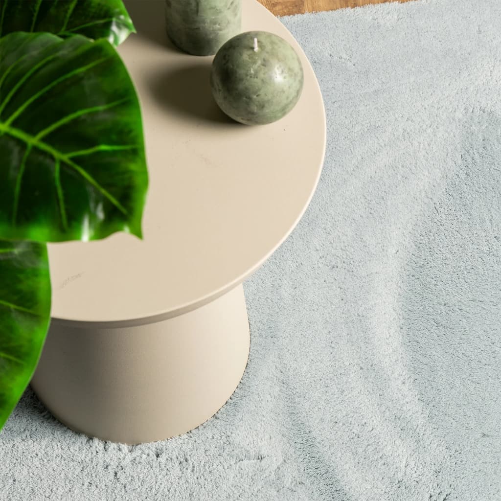 Teppich HUARTE Kurzflor Weich und Waschbar Anthrazit 60x110 cm