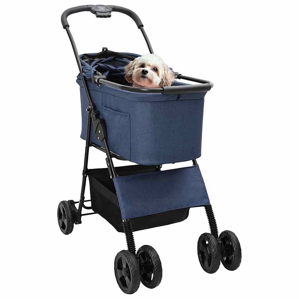 Faltbarer Haustierwagen Rosa 81 x 47 x 99 cm Polyester