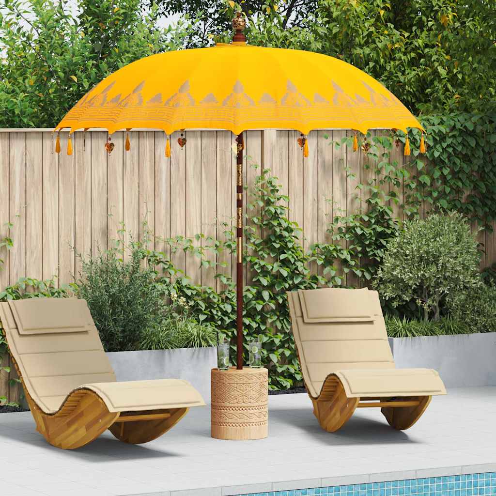 Balinesischer Sonnenschirm Creme 185 x 185 x 260 cm
