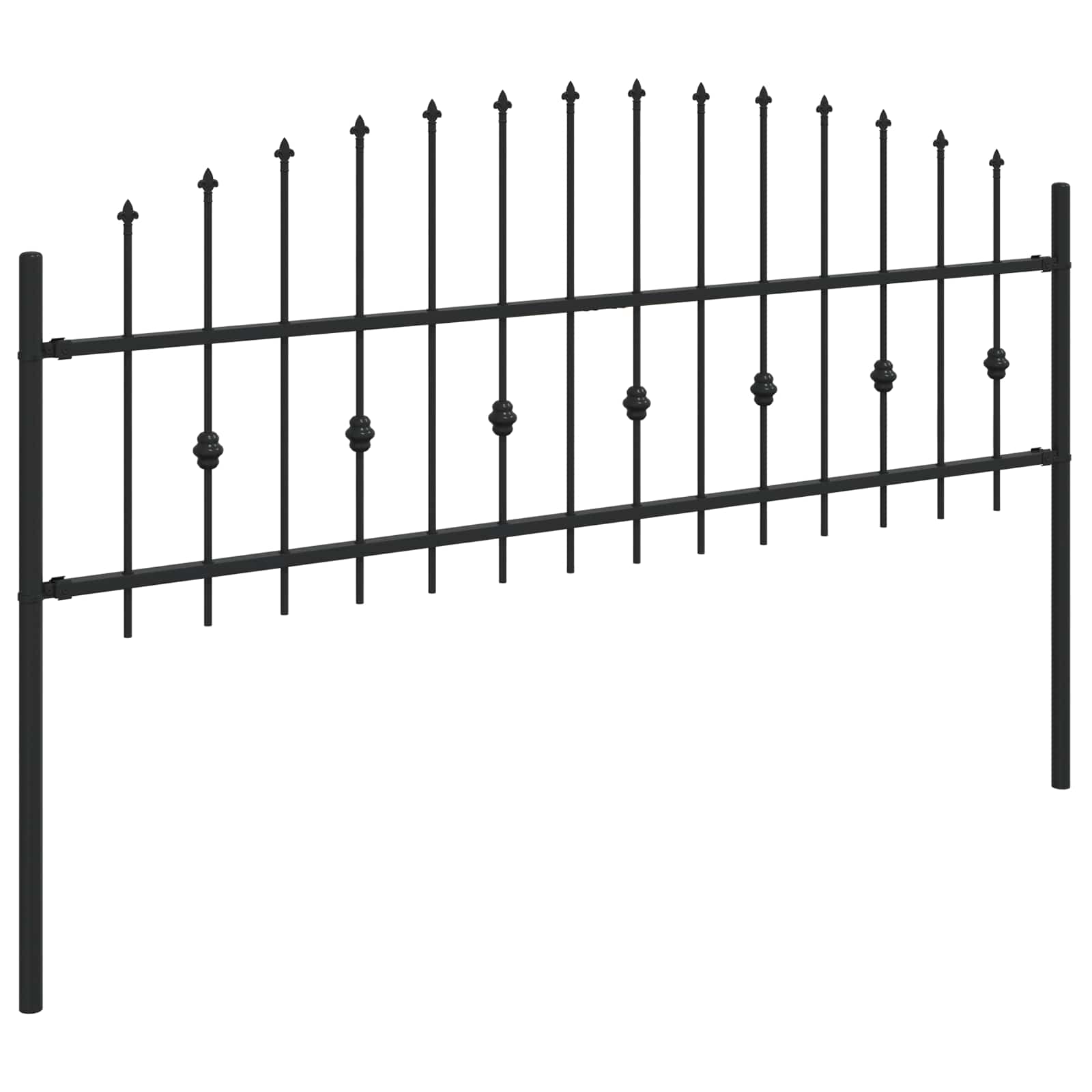 Spießzaun Asten Schwarz