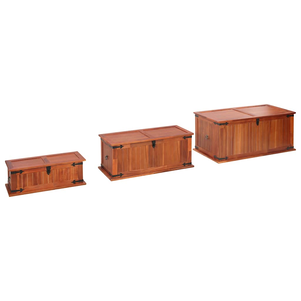 Aufbewahrungstruhe 60 x 25 x 22 cm Akazien-Massivholz