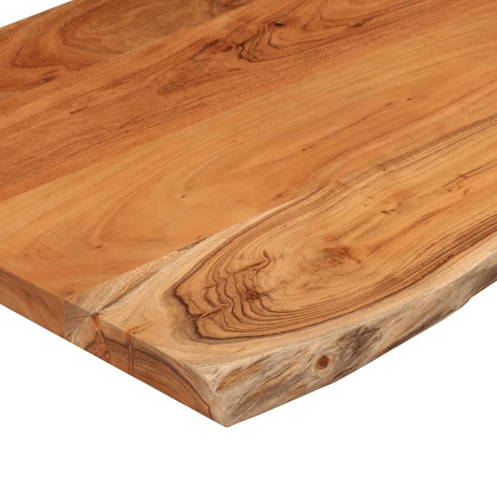 Wandregal 40x20x2,5 cm Rechteckig Massivholz Akazie Baumkante