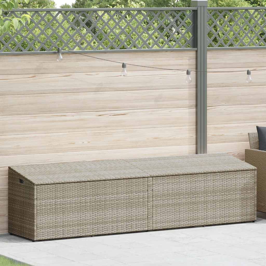 Garten-Aufbewahrungsbox Schwarz 110 x 50 x 58 cm Poly Rattan