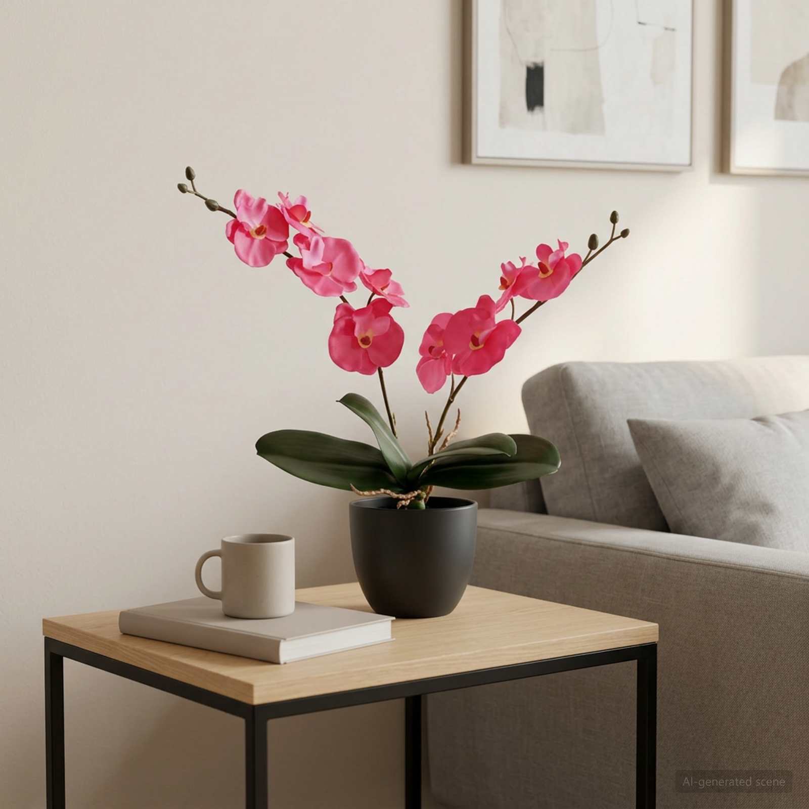 Künstliche Orchideen Pflanze Rot 36 x 10 x 30 cm