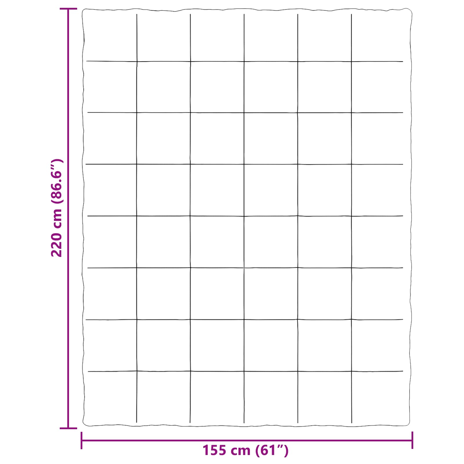 Ganzjahresbettdecke Anthrazit 135 x 200 cm Mikrofaser