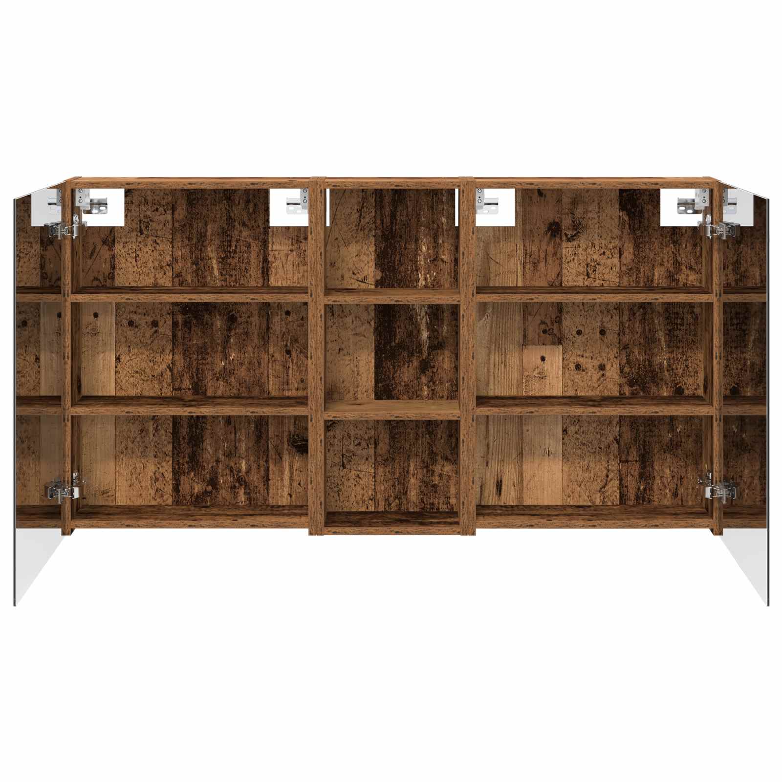 Badezimmerschrank-Set 3 pcs 80 x 10,5 x 50 cm Holzwerkstoff