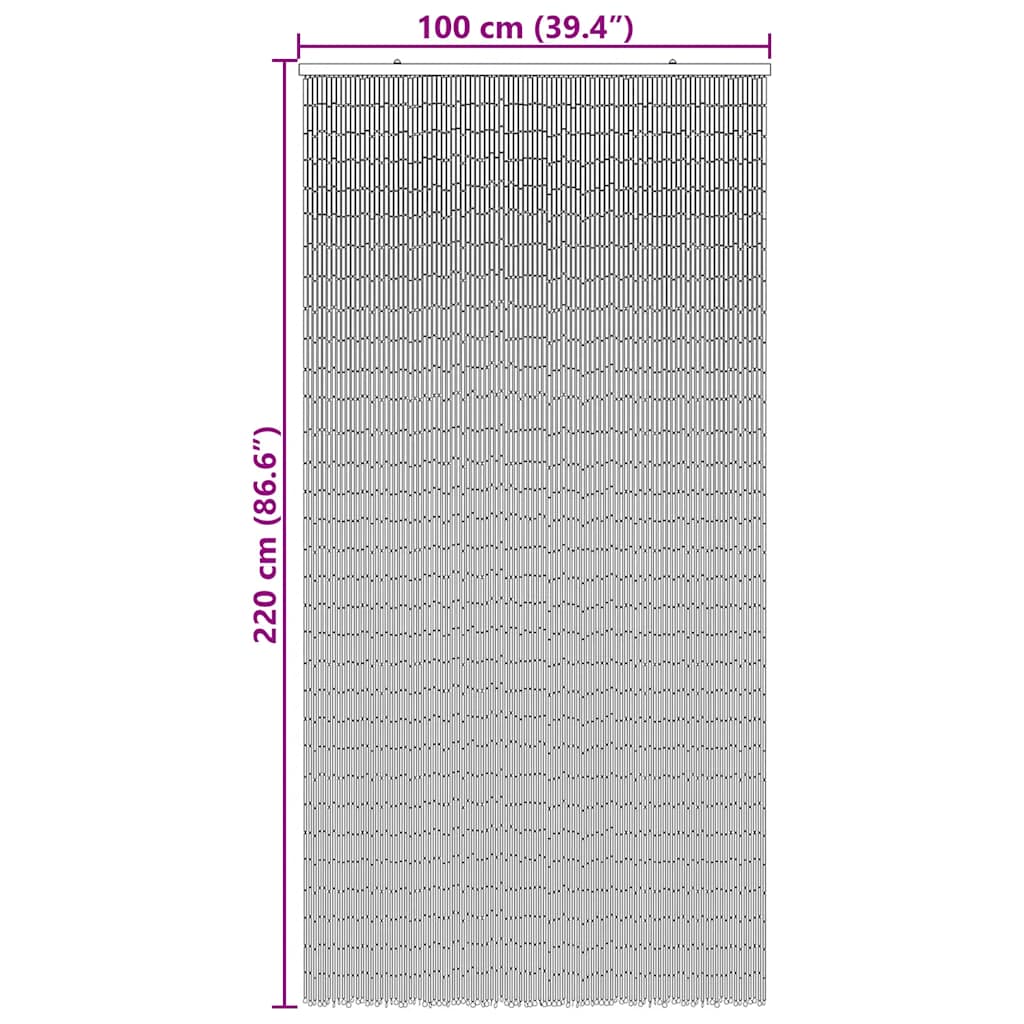 Türvorhang Bambus 90x200 cm