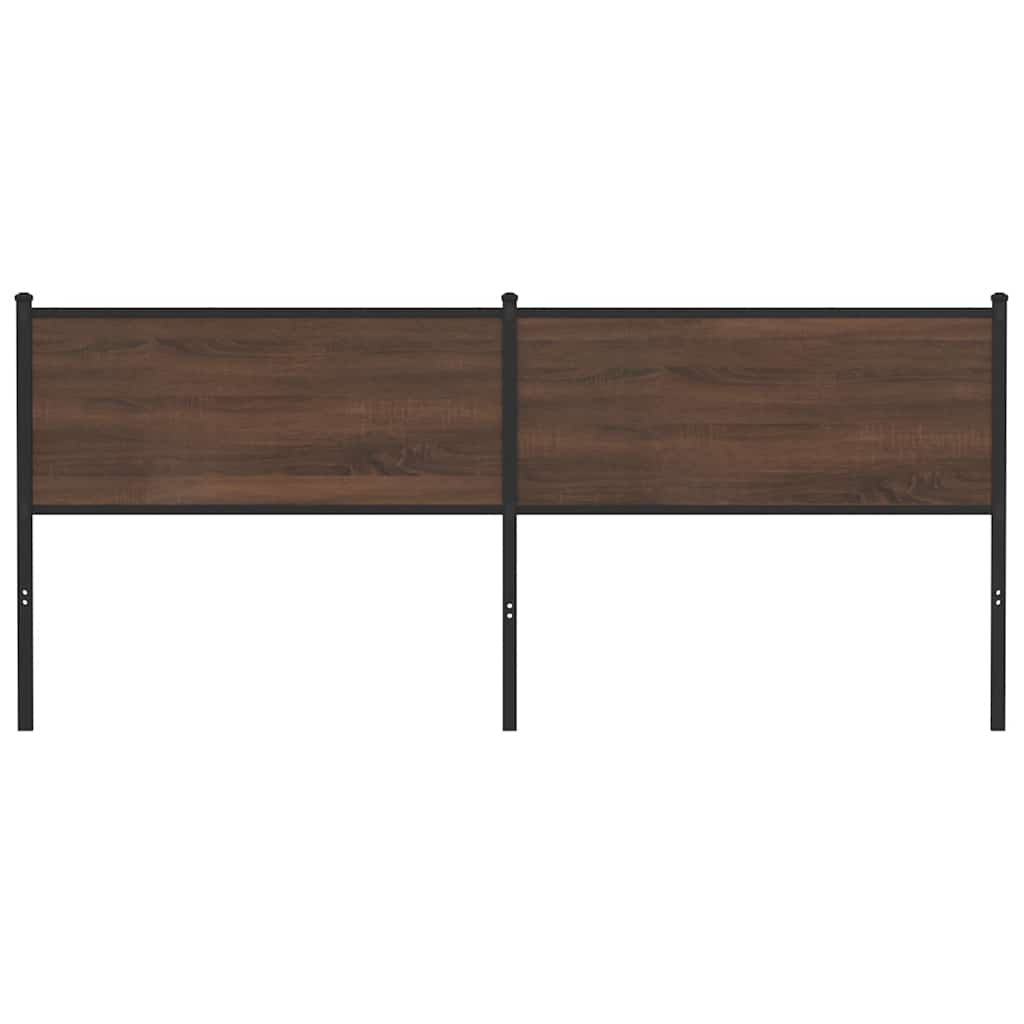 Ersatz-Kopfteil Räuchereiche 75 cm Holzwerkstoff und Stahl