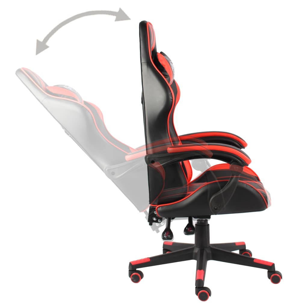 Gaming-Stuhl Schwarz und Blau Kunstleder