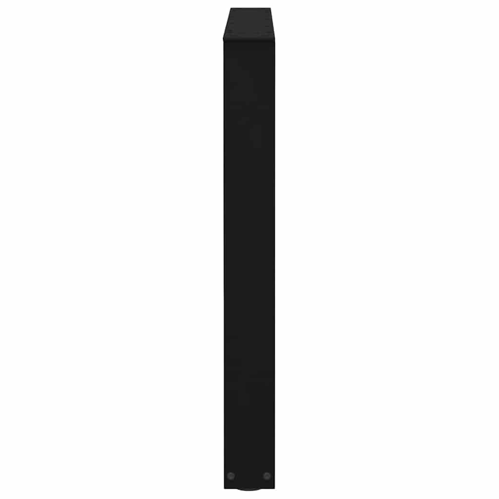 Couchtischbeine V-Form 2 Stück Schwarz 30x(30-31,3) cm Stahl
