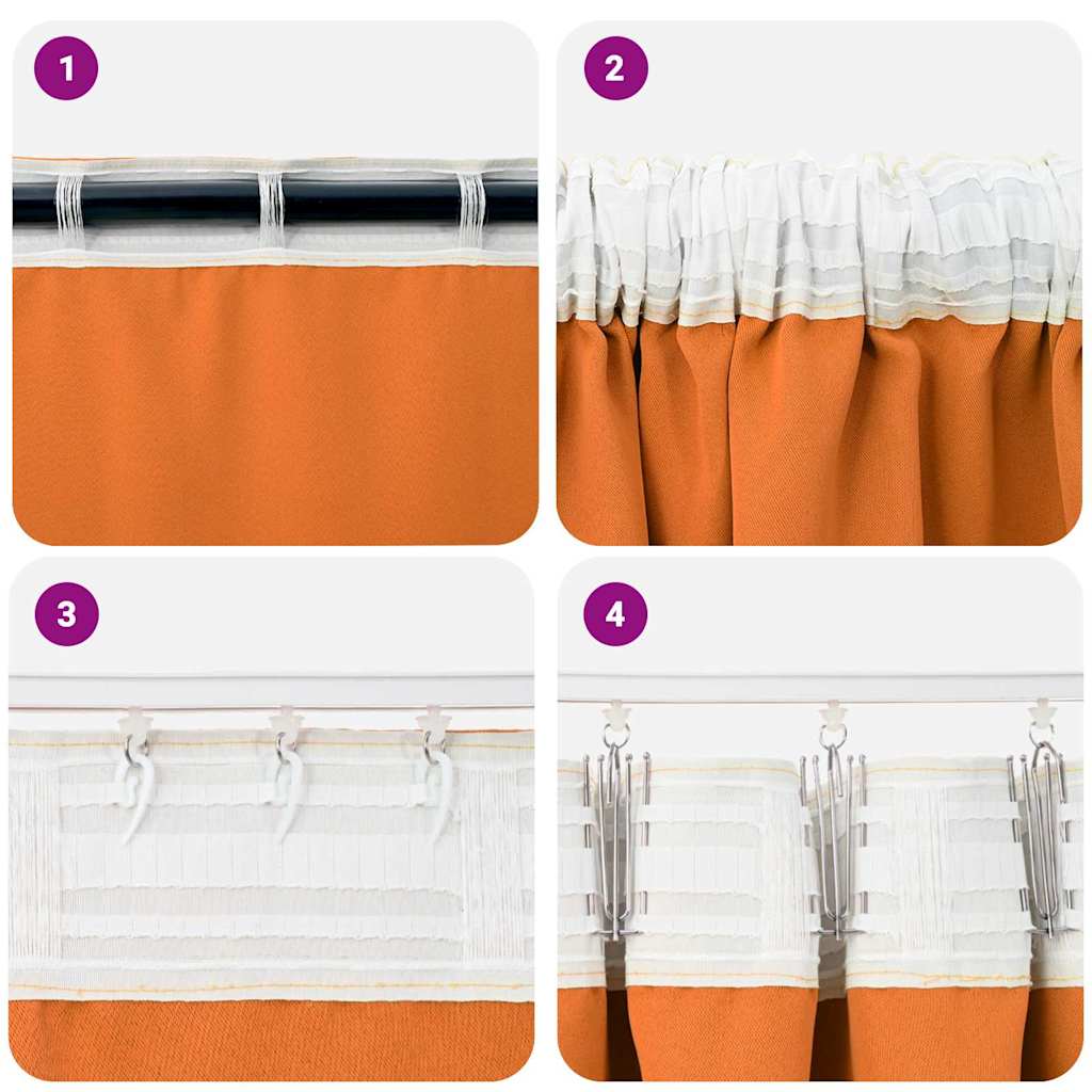 Verdunkelungs-Vorhänge mit Ringen 2 pcs Beige 140 x 140 cm