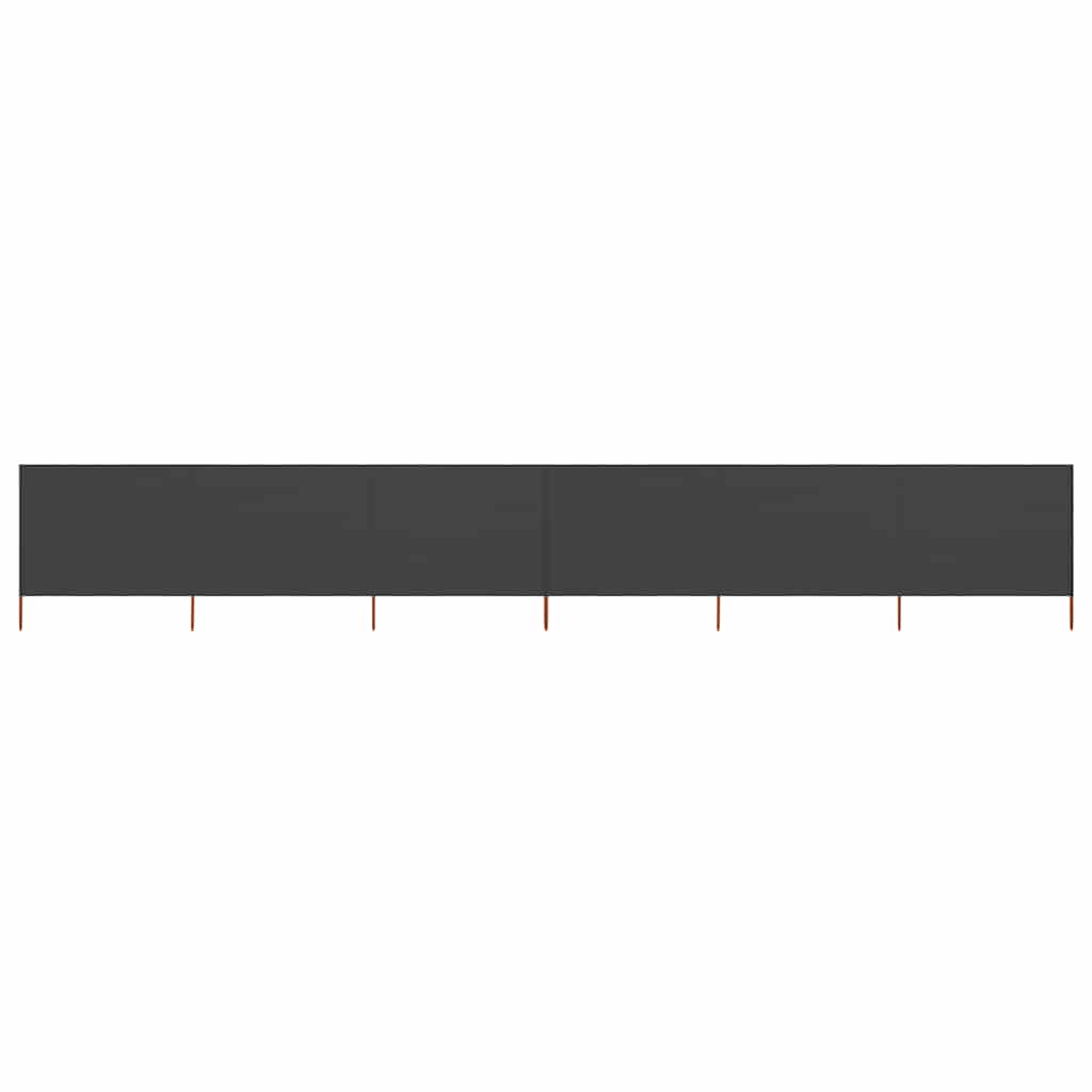 3-teiliges Windschutzgewebe 400 x 120 cm Weiß