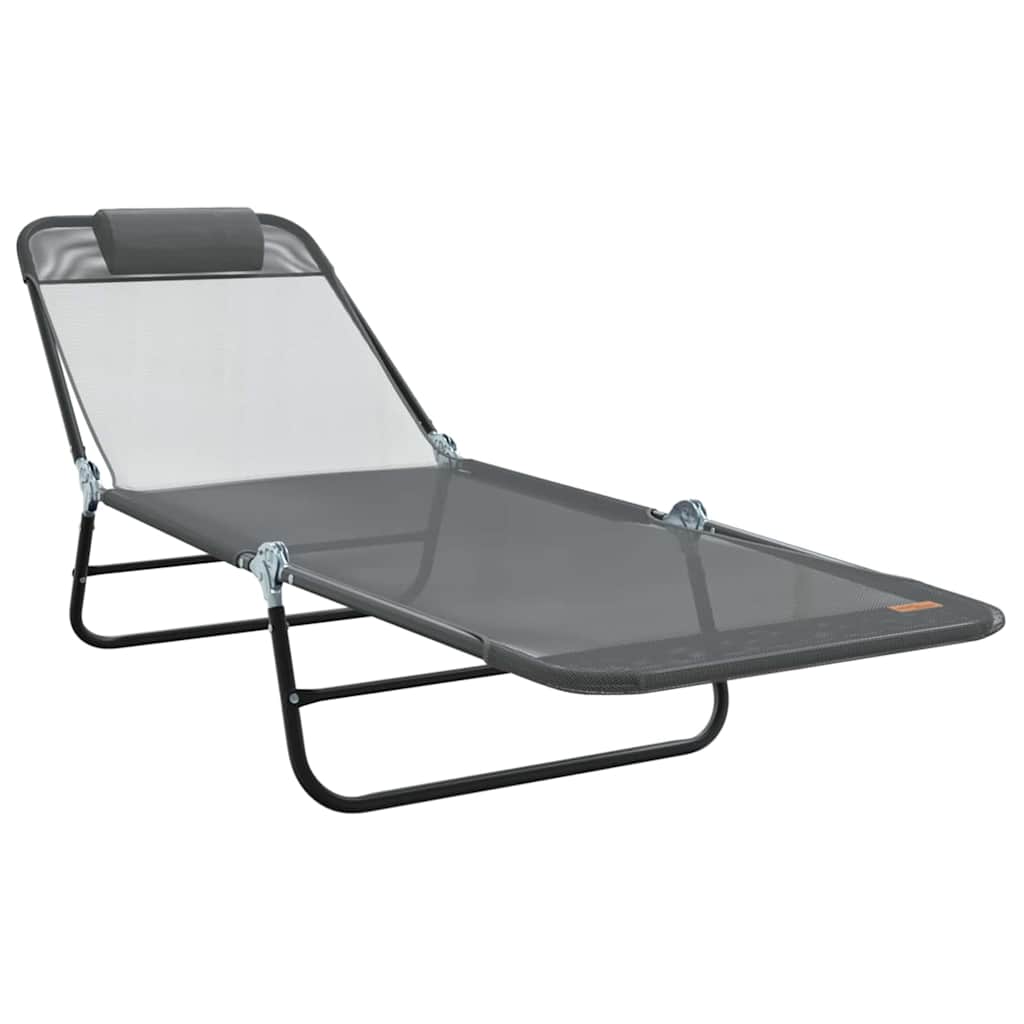 Klappbare Sonnenliege Creme 182 x 55 x 85,5 cm Textilene