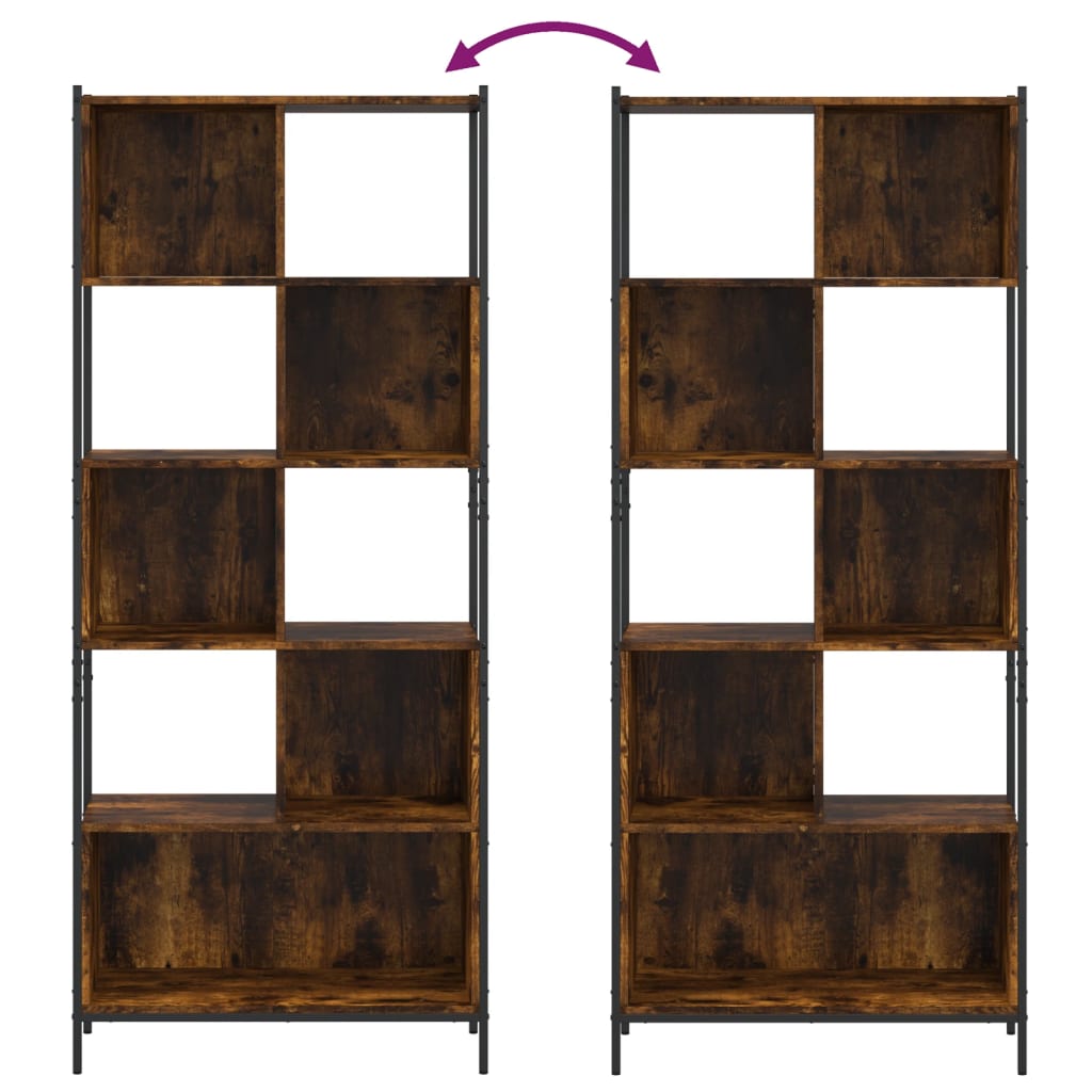Bücherregal Schwarz 72x28x172 cm Holzwerkstoff