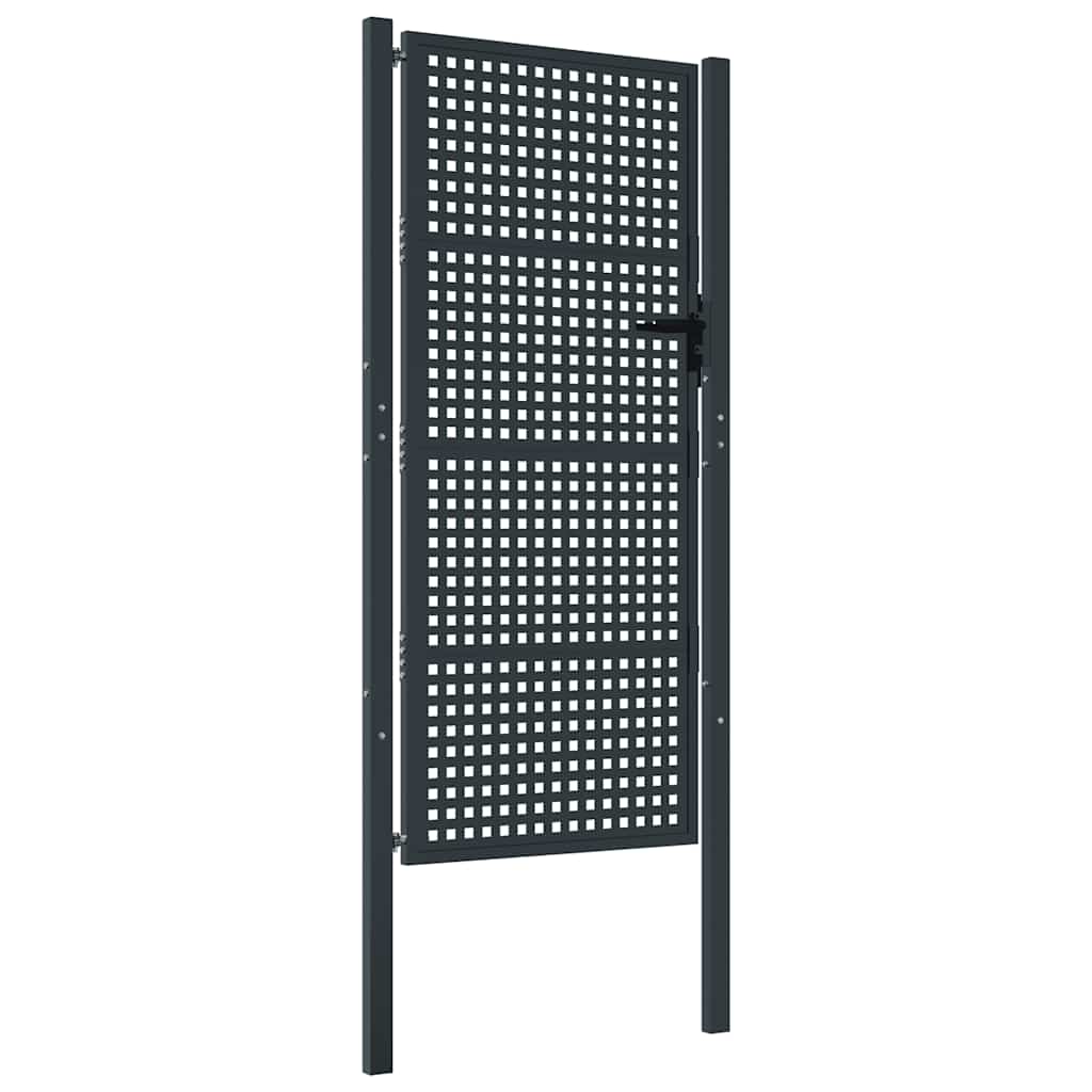 Gartentor Anthrazit 100x75 cm Stahl