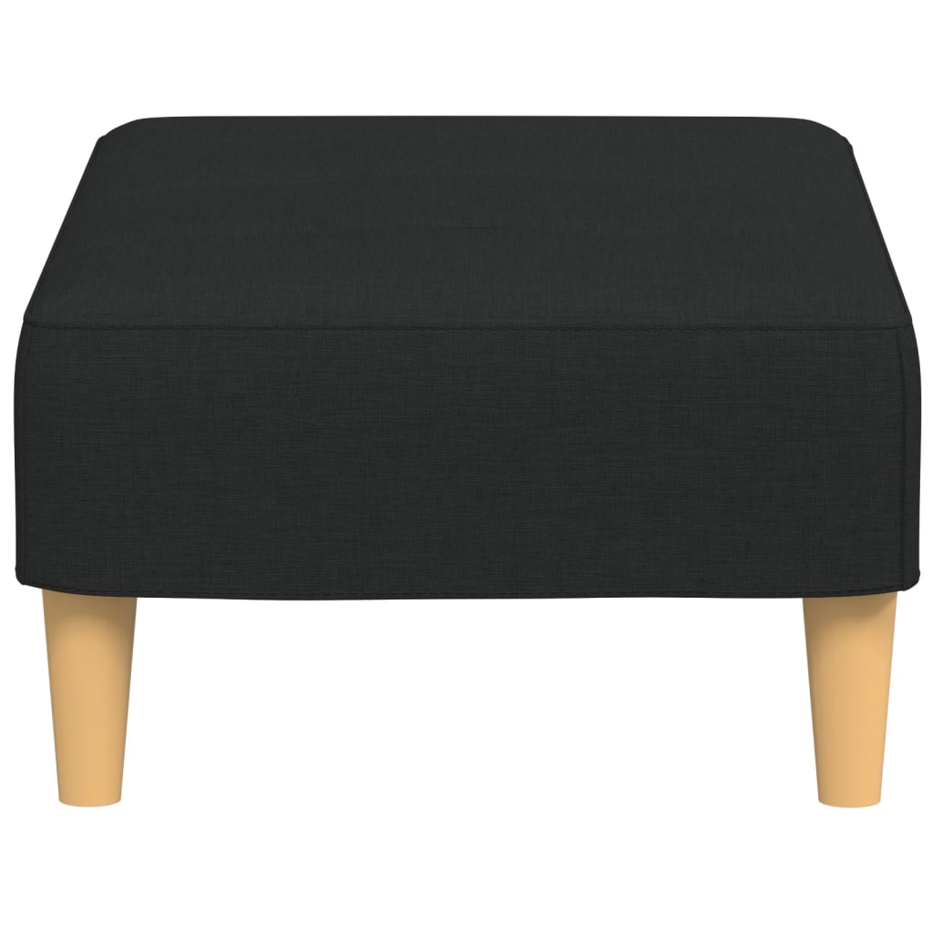 Fußhocker Hellgrau 77x55x31 cm Stoff