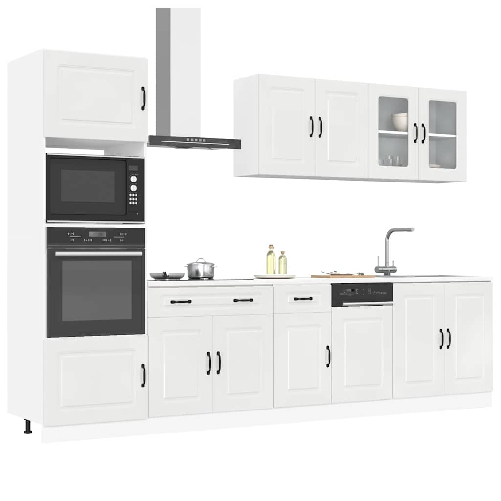 7-tlg. Küchenschrank-Set Kalmar Weiß Holzwerkstoff