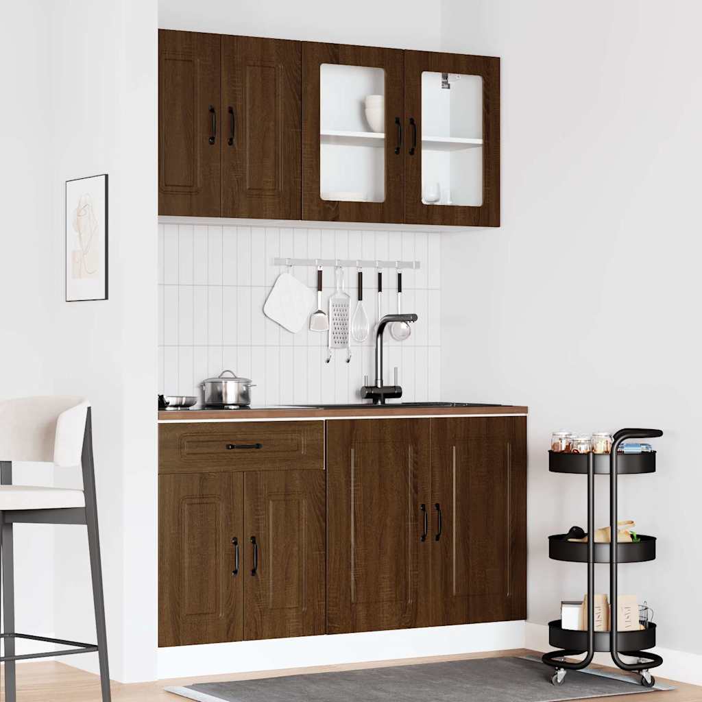 4-tlg. Küchenschrank-Set Kalmar Weiß Holzwerkstoff