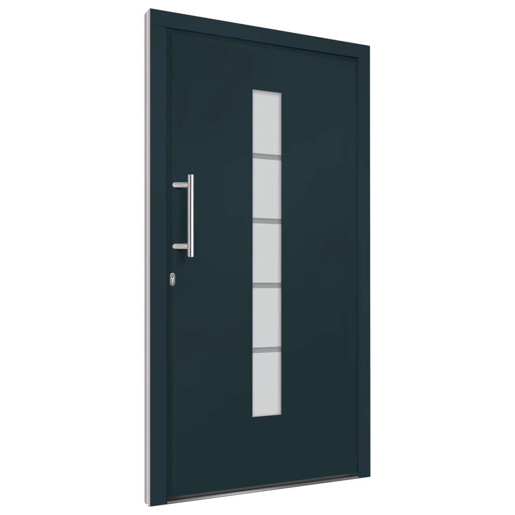 Haustür Aluminium und PVC Weiß 100x210 cm