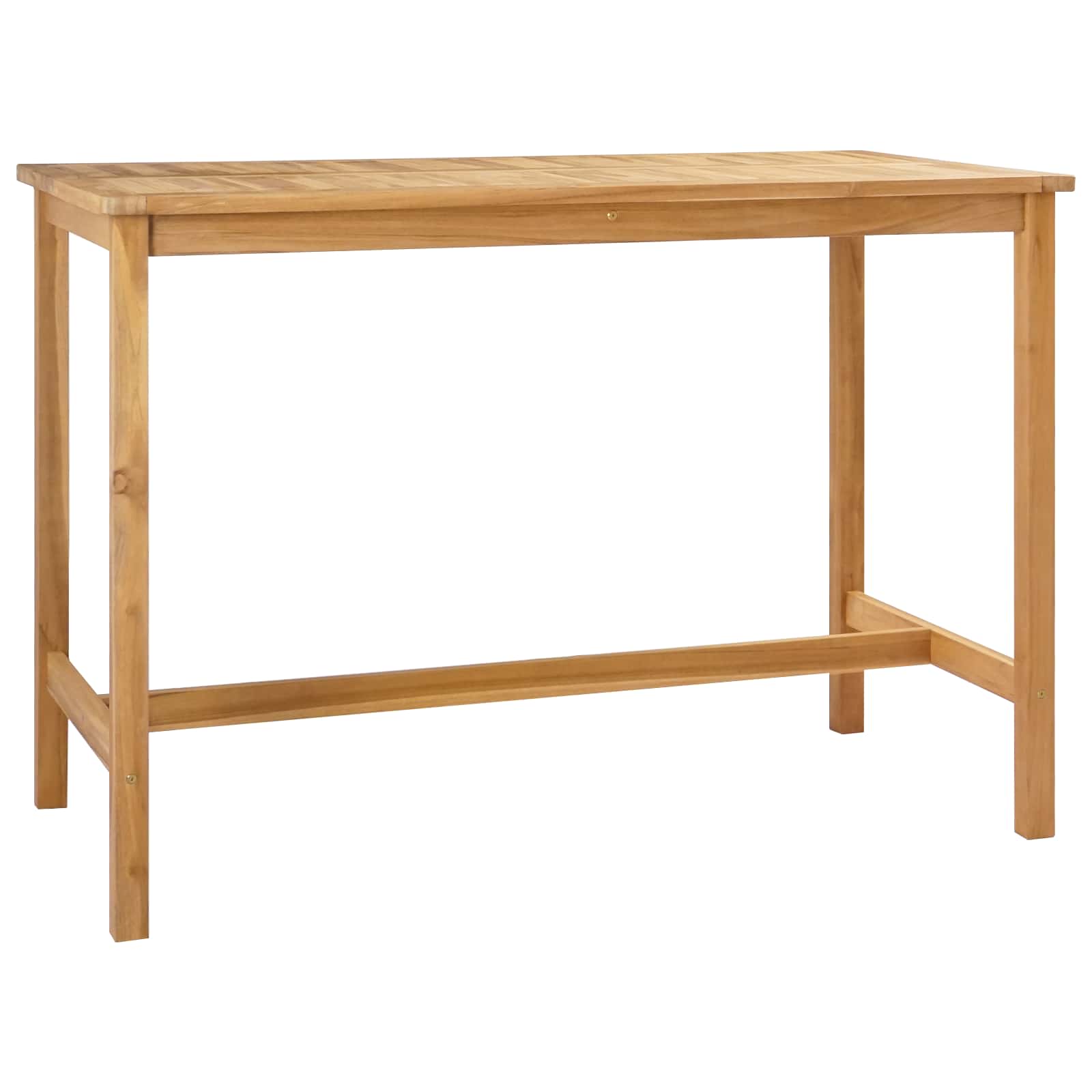 Bartisch Natur 60 x 60 x 105 cm Massiv-Teak