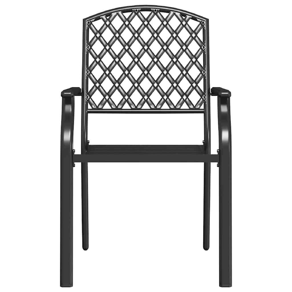 Gartenstuhl 2 pcs Anthrazit 56 x 65 x 89 cm Stahl