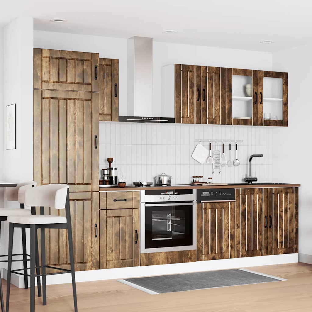 8-tlg. Küchenschrank-Set Lucca Weiß Holzwerkstoff
