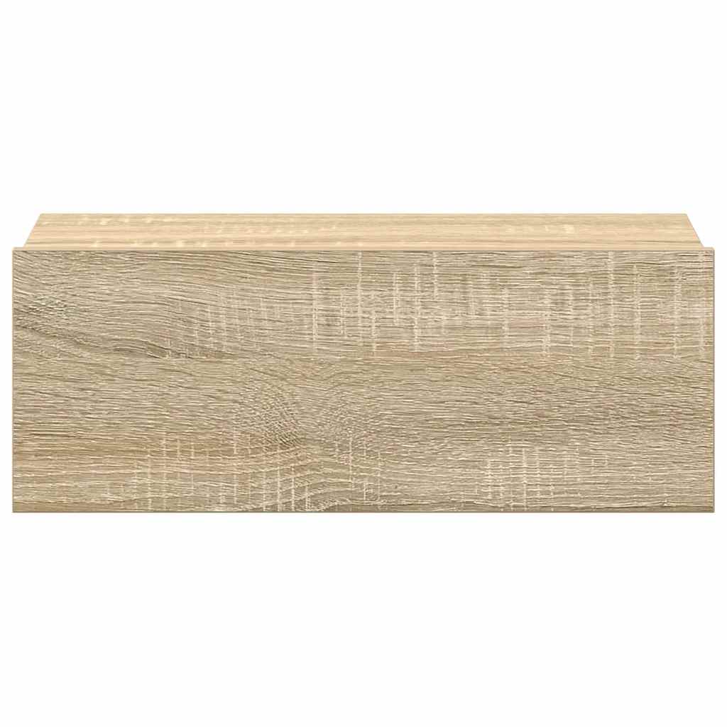 Hängender Nachttisch Weiß 40x30x15 cm Holzwerkstoff