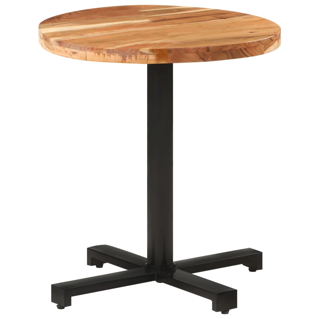 Bistrotisch Rund Ø60x75 cm Raues Mangoholz